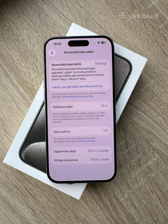 Apple iPhone 15 Pro 128gb Natural Titanium - nuotraukos Nr. 9
