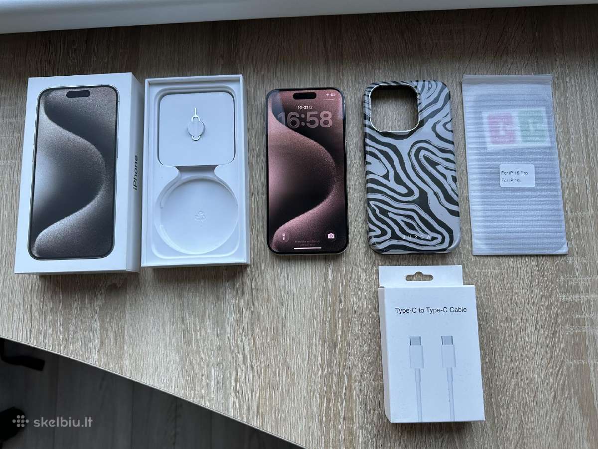 Apple iPhone 15 Pro 128gb Natural Titanium - nuotraukos Nr. 10