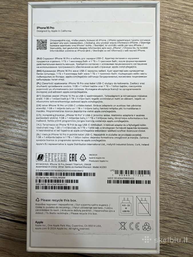 iPhone 16 pro 256gb - nuotraukos Nr. 8