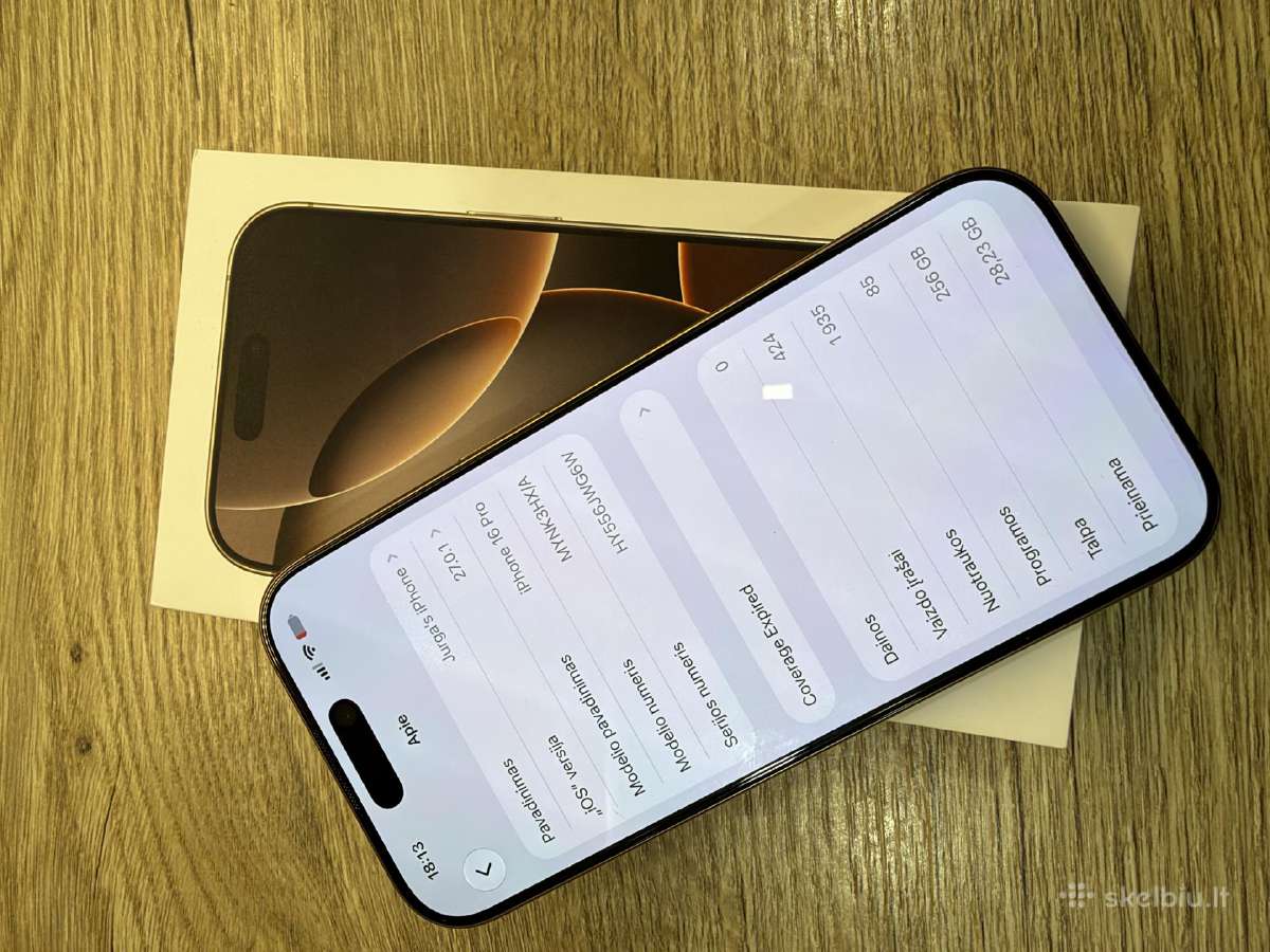 iPhone 16 pro 256gb - nuotraukos Nr. 5