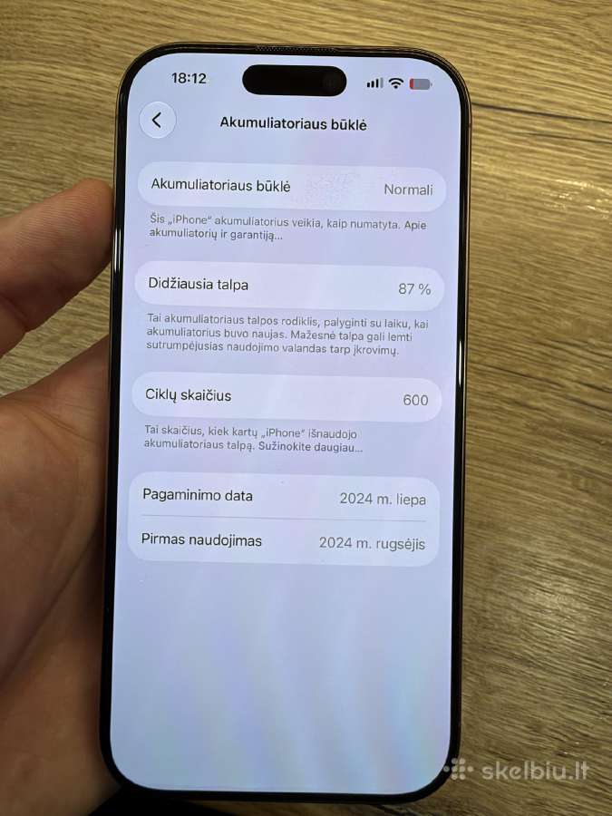 iPhone 16 pro 256gb - nuotraukos Nr. 7