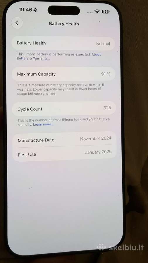 Apple iPhone 16 Pro Max 256gb Black Titanium - nuotraukos Nr. 8