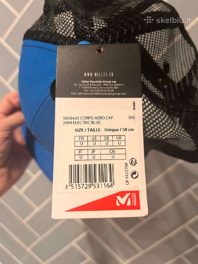 Millet Corpo Aero kepurė su snapeliu, 58 cm - nuotraukos Nr. 3