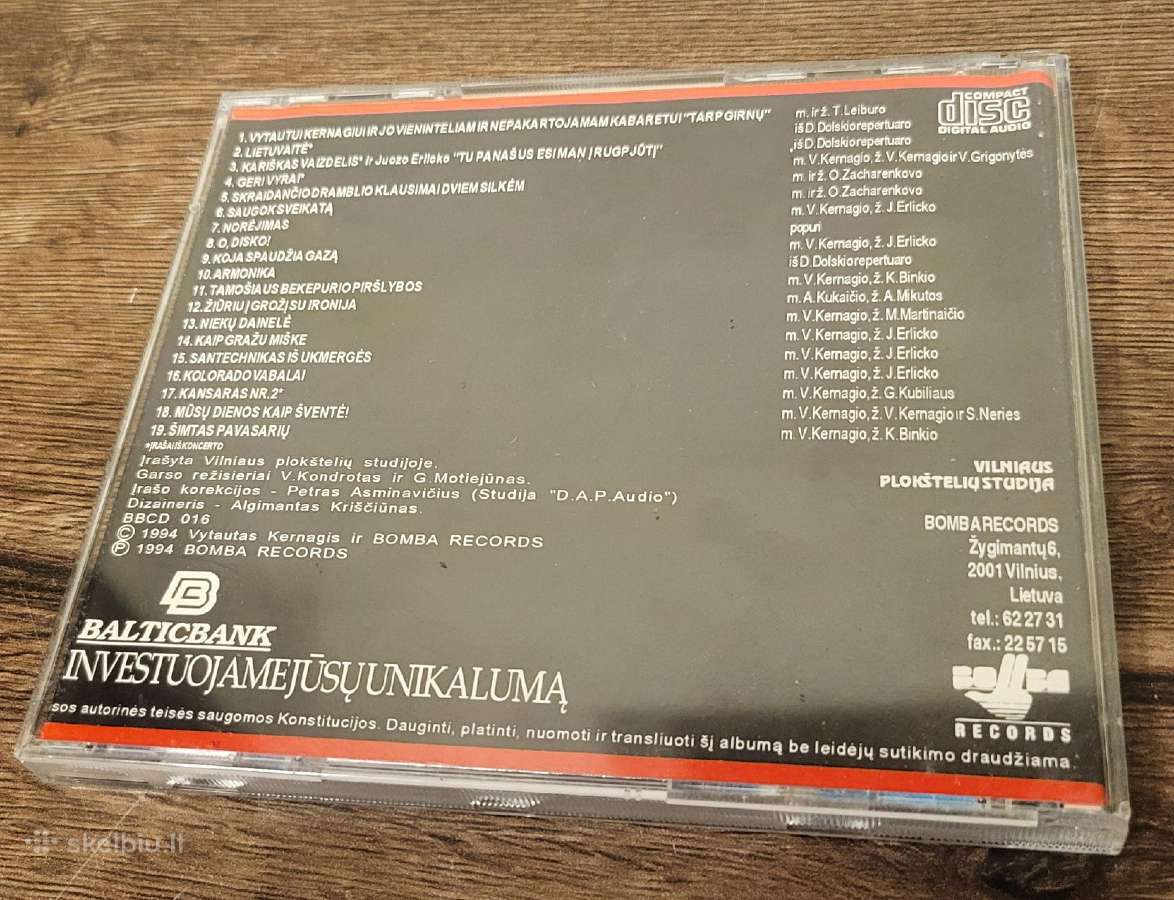 Vytautas Kernagis ir Kabaretas tarp girnų CD - nuotraukos Nr. 3