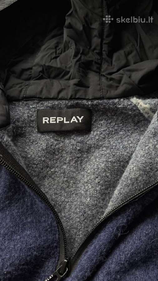 Replay Wool & Alpaca Hybrid Half-zip – megztinis s - nuotraukos Nr. 4