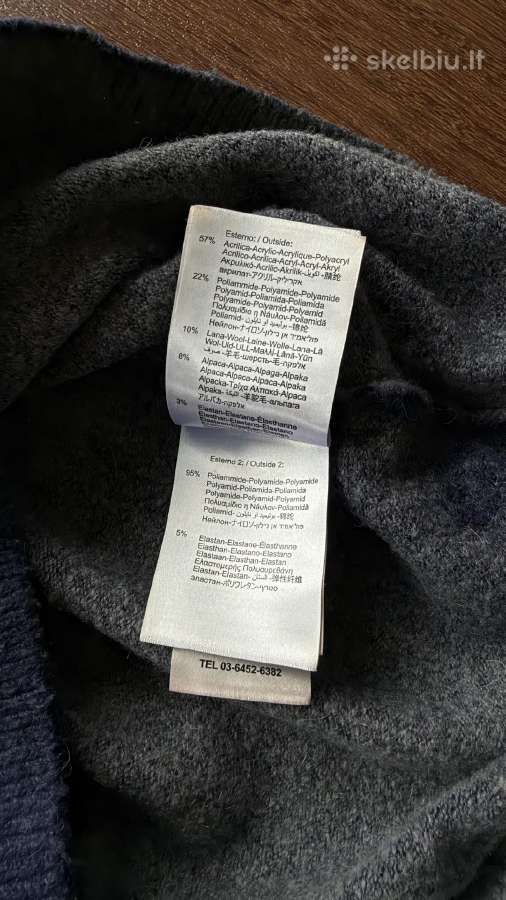 Replay Wool & Alpaca Hybrid Half-zip – megztinis s - nuotraukos Nr. 6