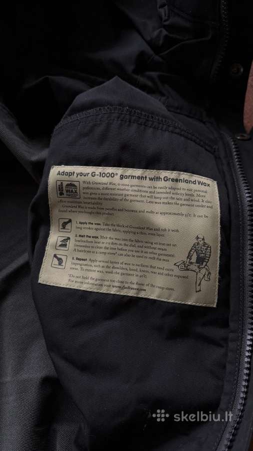 Fjällräven Keb Jacket M G-1000 – juoda žygių striu - nuotraukos Nr. 8
