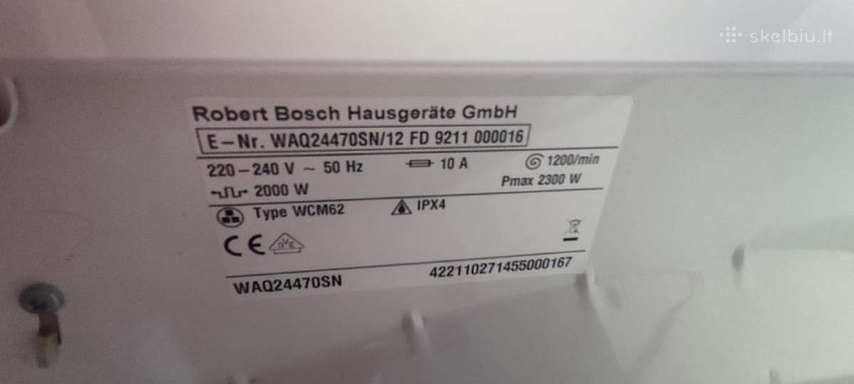 Naudota Bosch Avantixx 7 Varioperfect - nuotraukos Nr. 4