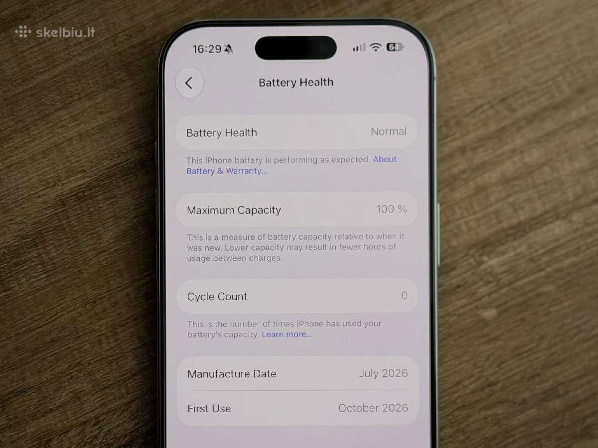 iPhone 16 Pro 128gb - nuotraukos Nr. 6