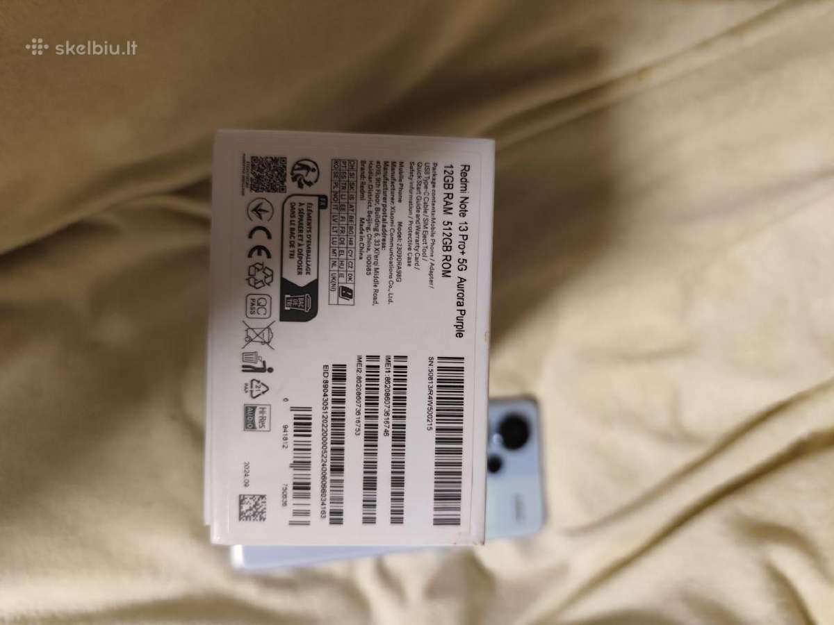 Xiaomi Redmi note 13 pro+ 5G 12/512 - nuotraukos Nr. 2