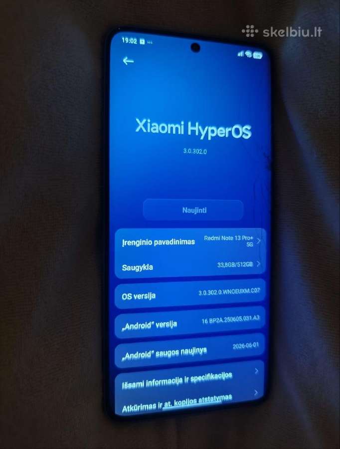 Xiaomi Redmi note 13 pro+ 5G 12/512 - nuotraukos Nr. 3