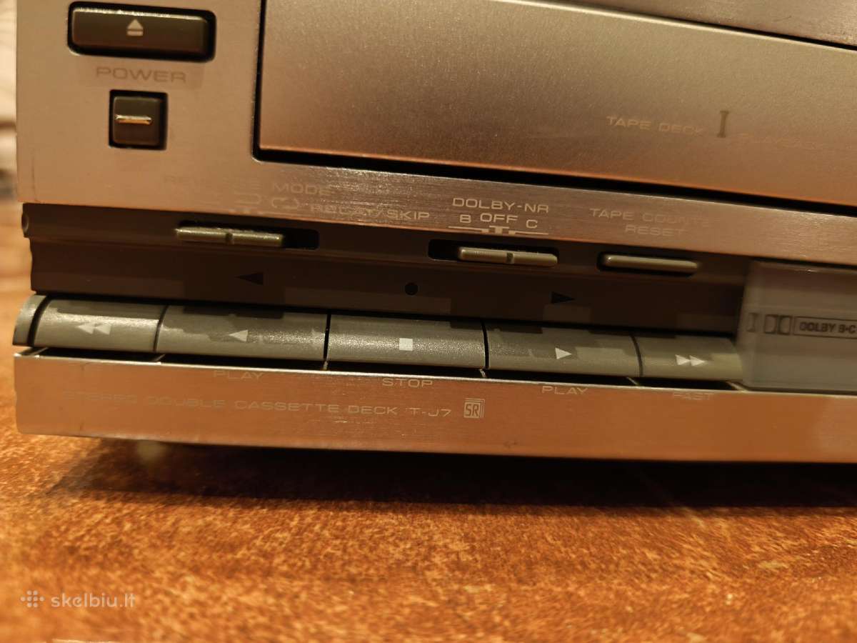 Pioneer Stereo Double Cassette deck T-j7 - nuotraukos Nr. 3