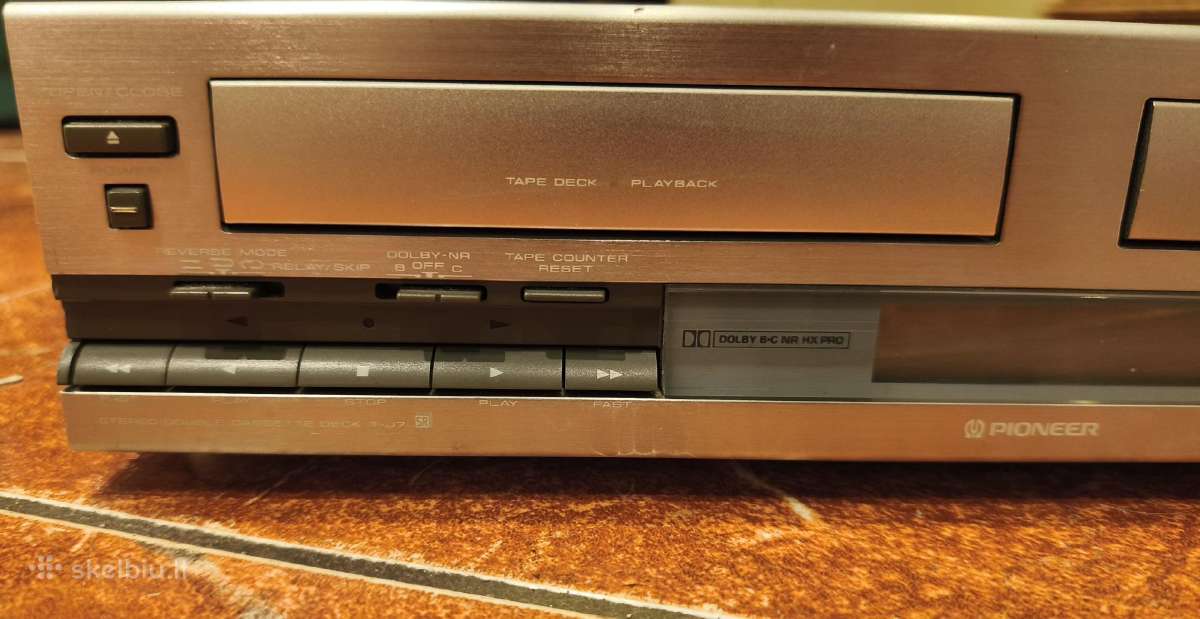 Pioneer Stereo Double Cassette deck T-j7 - nuotraukos Nr. 4