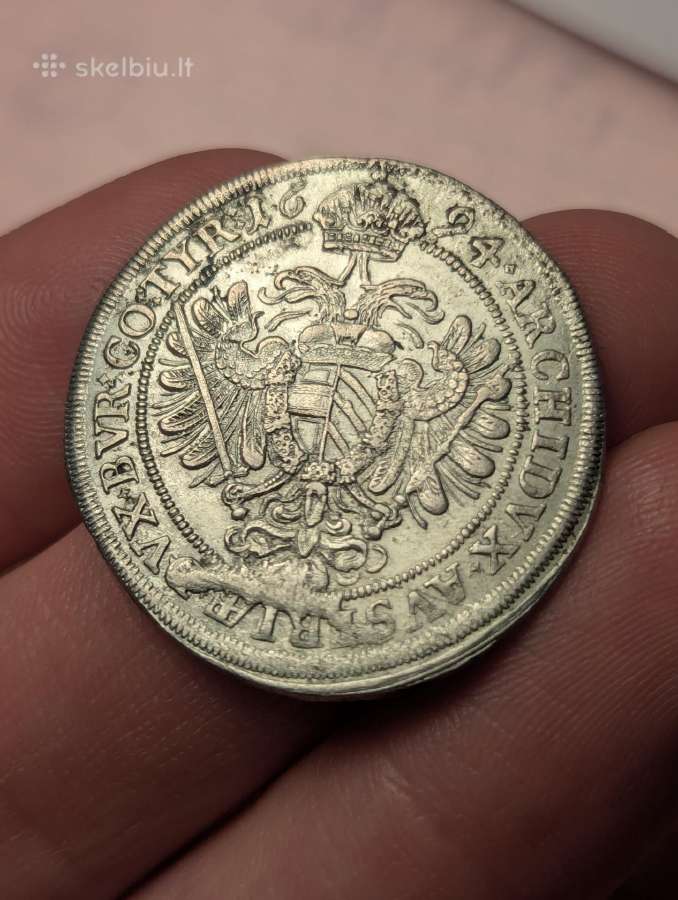 Parduodama 1694 metų moneta - nuotraukos Nr. 2
