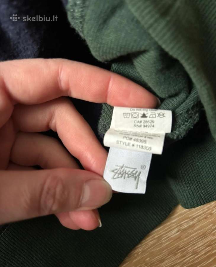 „stussy“ spalvų bloko džemperis su gobtuvu - nuotraukos Nr. 3