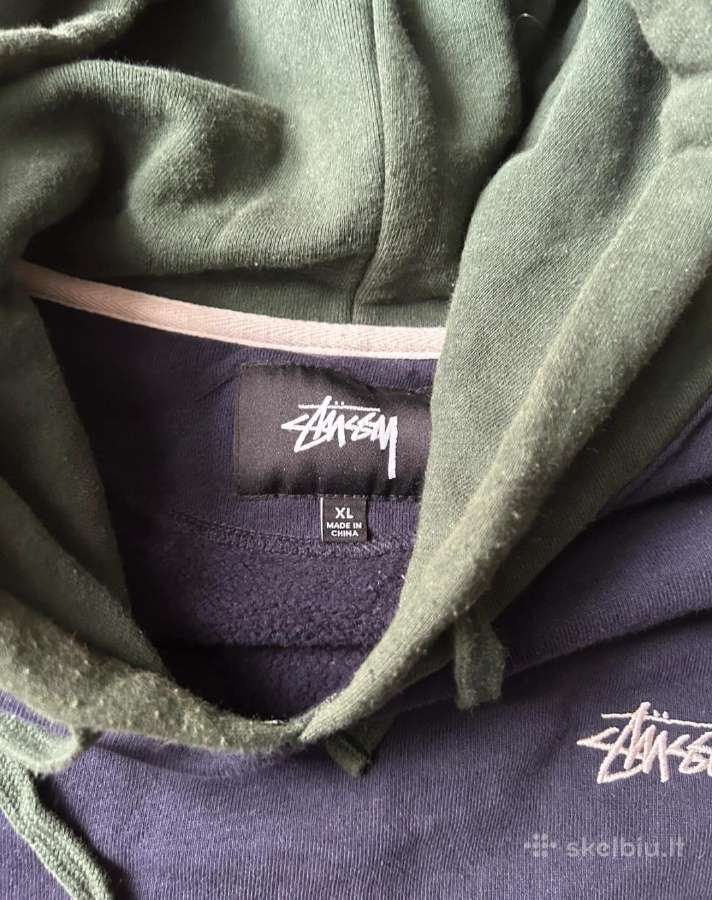 „stussy“ spalvų bloko džemperis su gobtuvu - nuotraukos Nr. 5