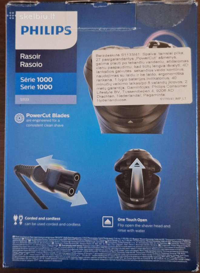 Barzdaskutė Philips Shaver 1000 Series - nuotraukos Nr. 3