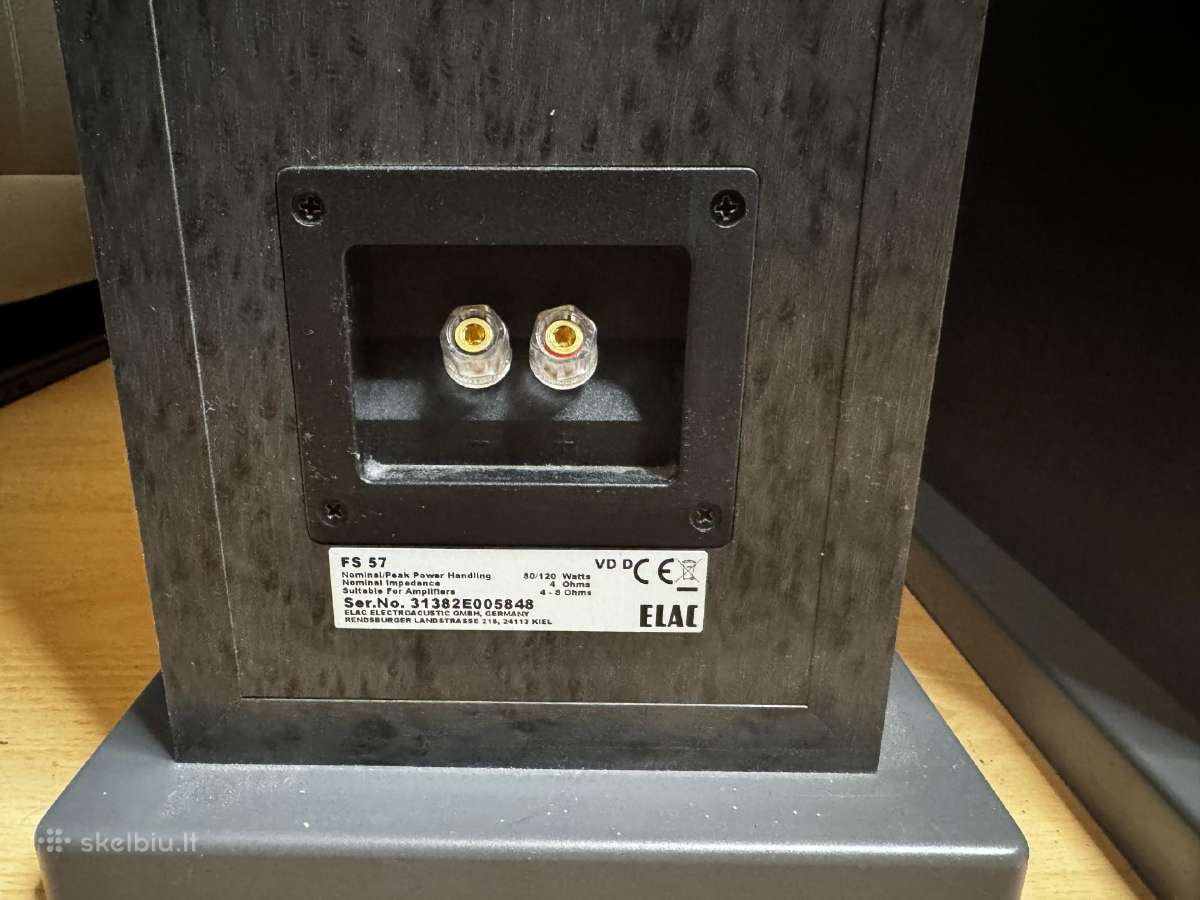 Grindinės kolonėlės Elac FS 57 (labai gera būklė) - nuotraukos Nr. 4