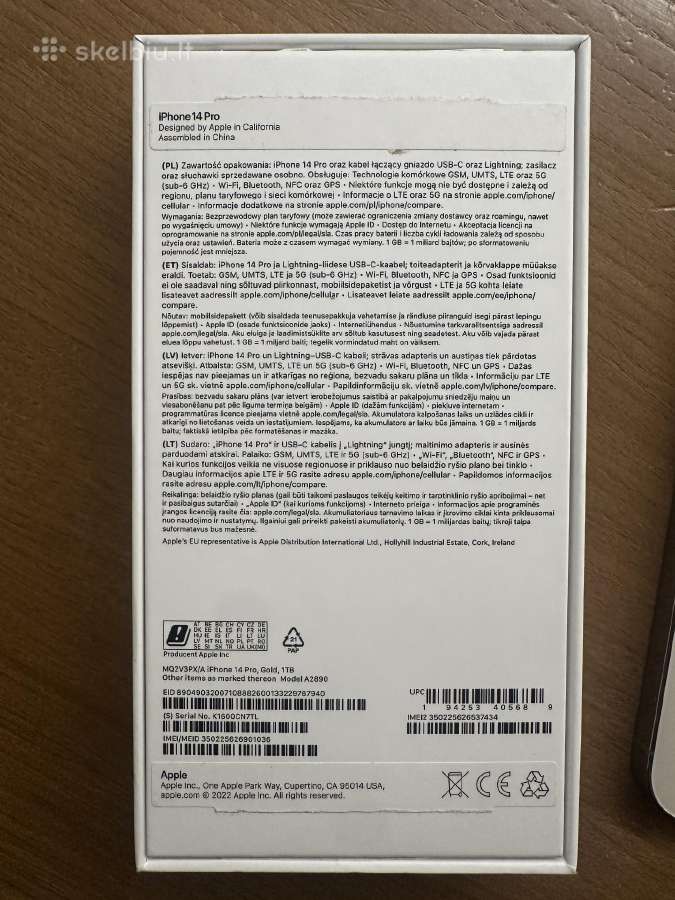 iPhone 14 pro 1t - nuotraukos Nr. 2