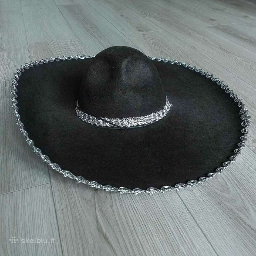 Juodas Karnavalinis Sombrero - nuotraukos Nr. 4