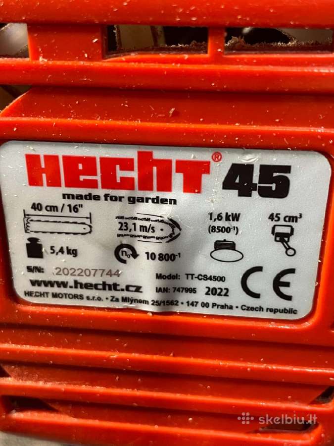 Benzopjūklas Hecht 45 - nuotraukos Nr. 4