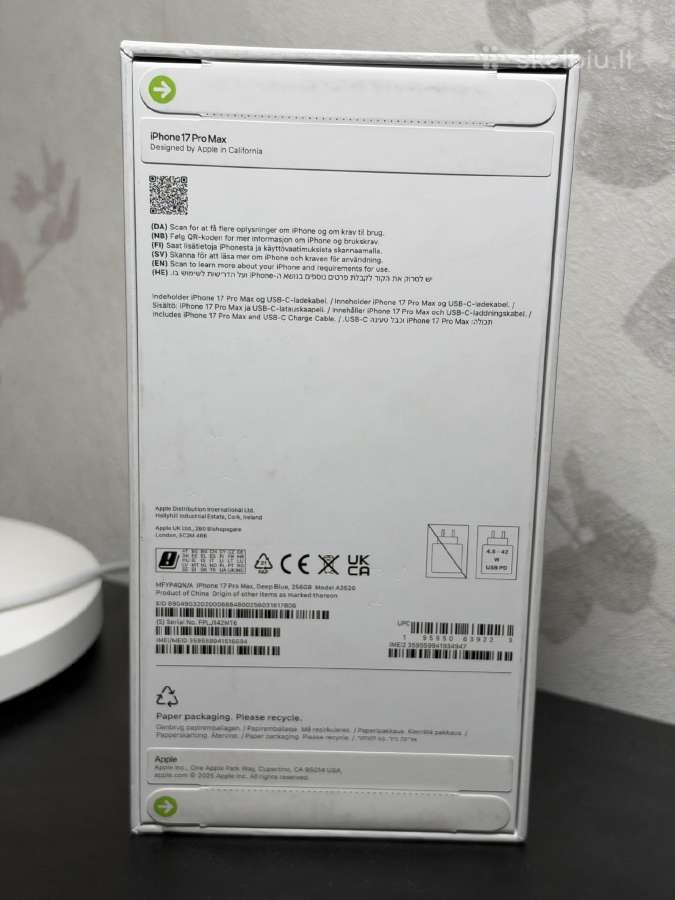 Apple iPhone 17 Pro Max 256gb Naujas! - nuotraukos Nr. 2