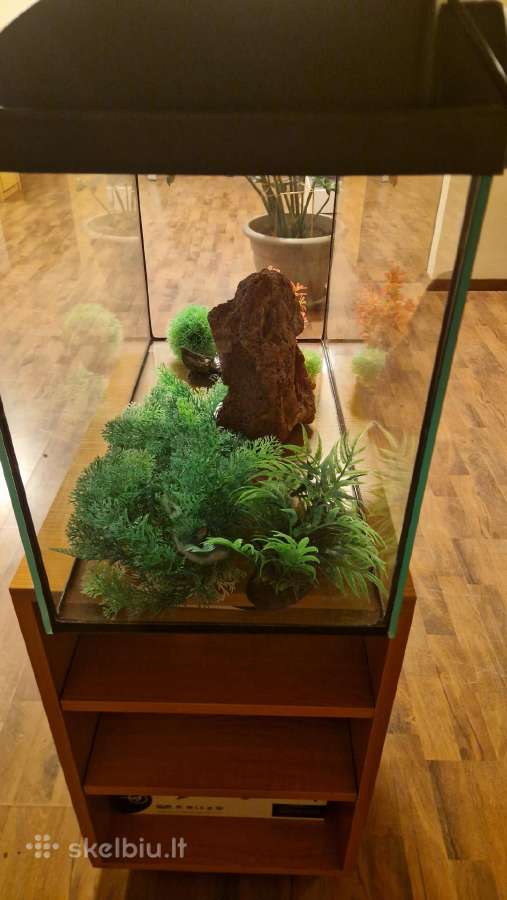 Naujas akvariumas 70litrų- 55€. - nuotraukos Nr. 3