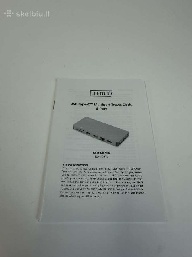 Digitus Da-70877, 8 jungčių Usb-c dokavimo stotelė - nuotraukos Nr. 5