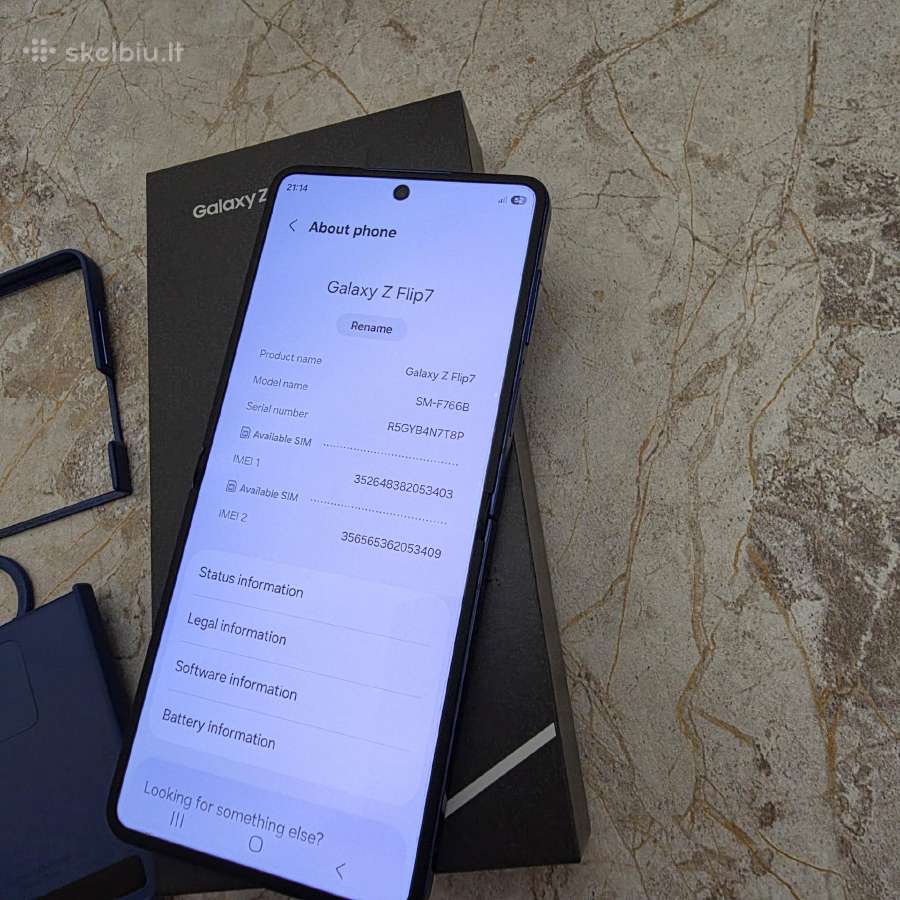 Parduodu Samsung Flip 7 5G 512gb - nuotraukos Nr. 7