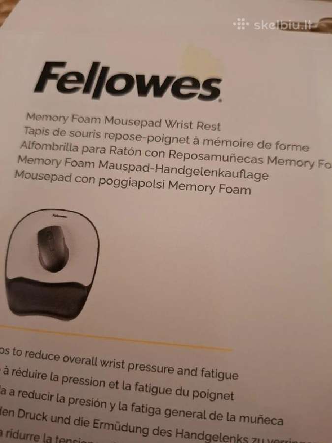 Naujas pelės kilimėlis Fellowes Memory - nuotraukos Nr. 5