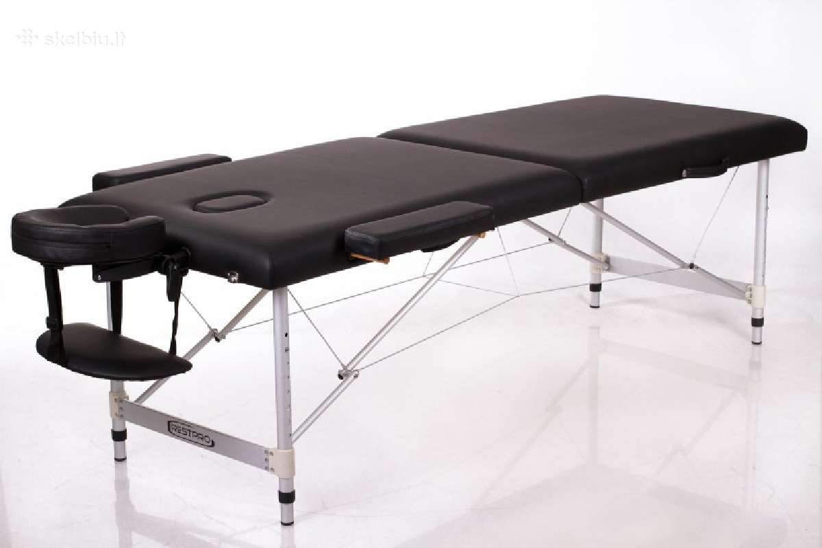 Sulankstomas masažo stalas Restpro® Alu 2 (L) Blac
