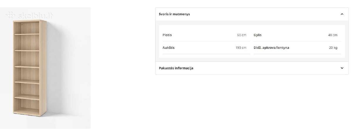 Ikea Besta lentyna - nuotraukos Nr. 9