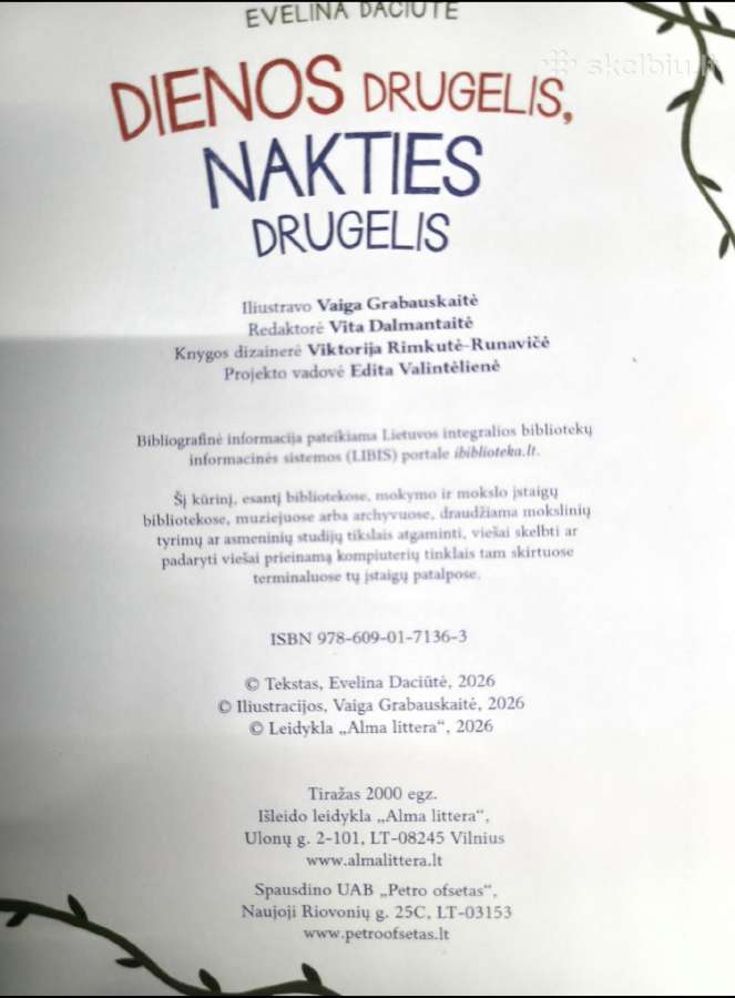Vaikiška Knygutė Dienos Drugelis Nakties Drugelis - nuotraukos Nr. 4