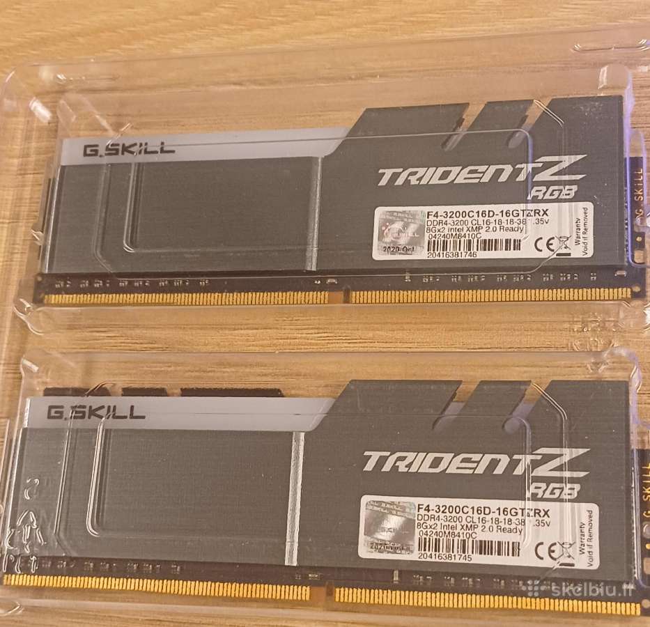 Trident z rgb ddr4 2x8gb Cl16 ramai - nuotraukos Nr. 2