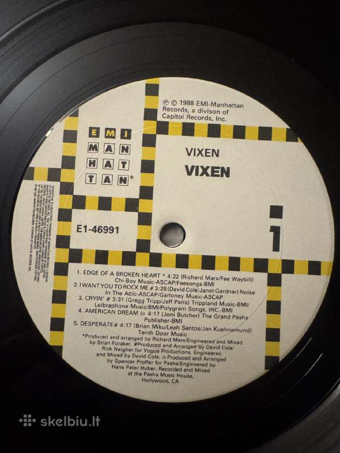 Vixen 1988 Lp vinyl - nuotraukos Nr. 6