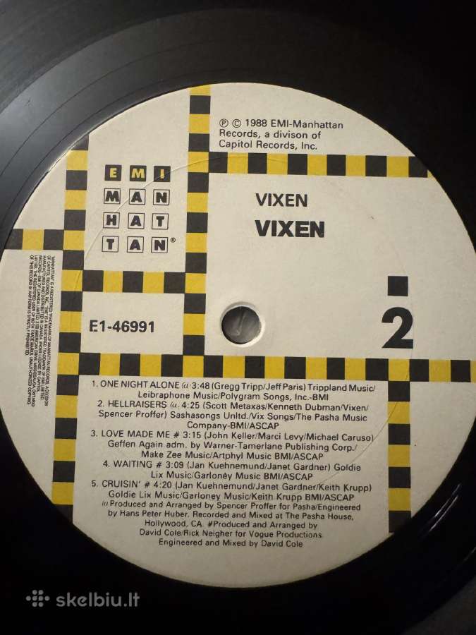 Vixen 1988 Lp vinyl - nuotraukos Nr. 8