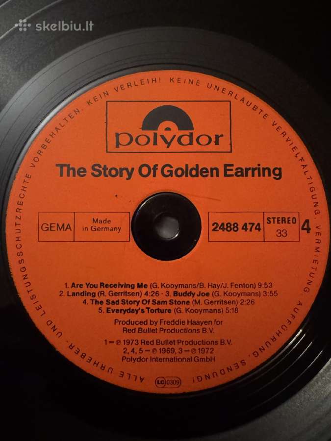 Golden Earring – The Story Of 2xlp 1978 - nuotraukos Nr. 11