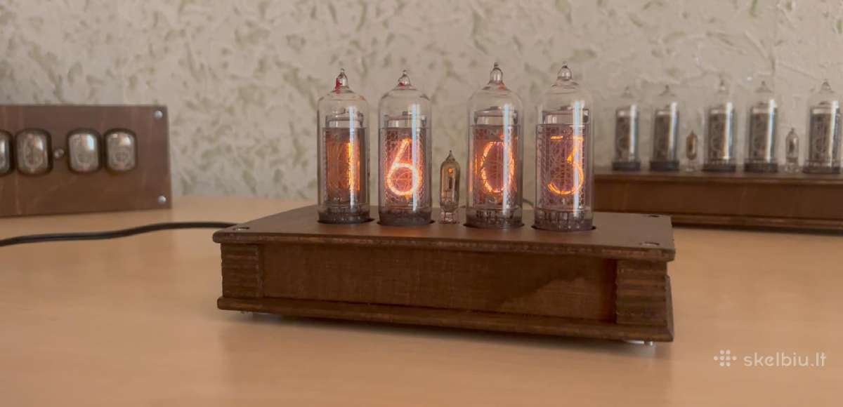 Nixie laikrodis su In-14 indikatorinėmis lempomis - nuotraukos Nr. 9