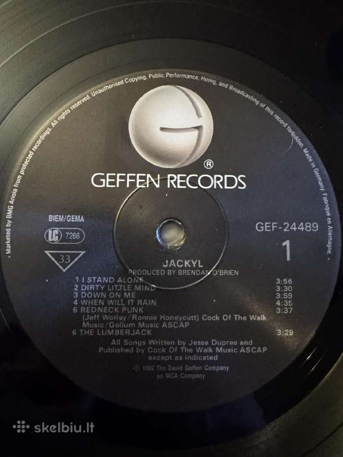 Jackyl – Jackyl 1992 Lp vinyl - nuotraukos Nr. 6