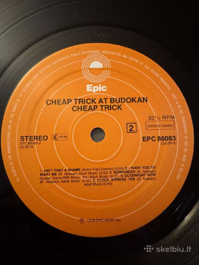 Cheap Trick – Cheap Trick At Budokan 1979 Lp vinyl - nuotraukos Nr. 10