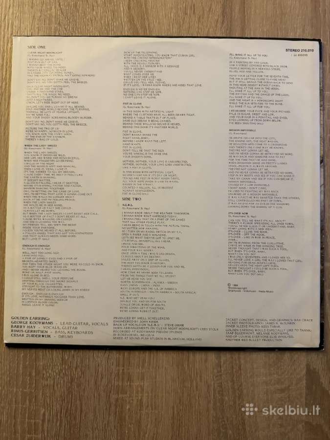 Golden Earring – N.e.w.s. 1984 Lp vinyl - nuotraukos Nr. 3