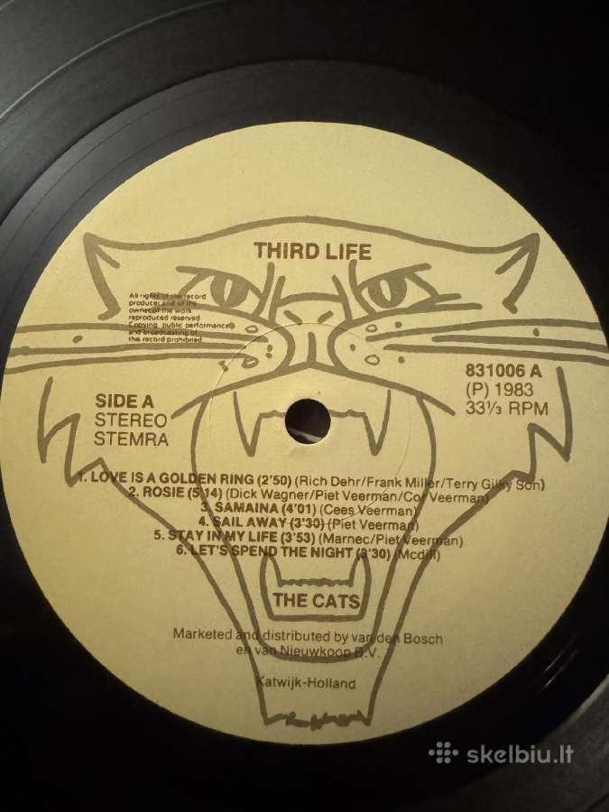 The Cats – Third Life 1983 Lp vinyl - nuotraukos Nr. 4