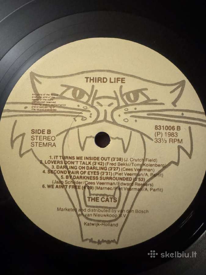 The Cats – Third Life 1983 Lp vinyl - nuotraukos Nr. 6