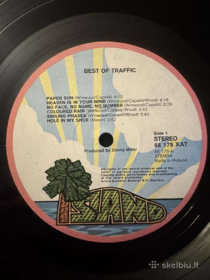 Traffic – Best Of Traffic 1974 Lp vinyl - nuotraukos Nr. 4