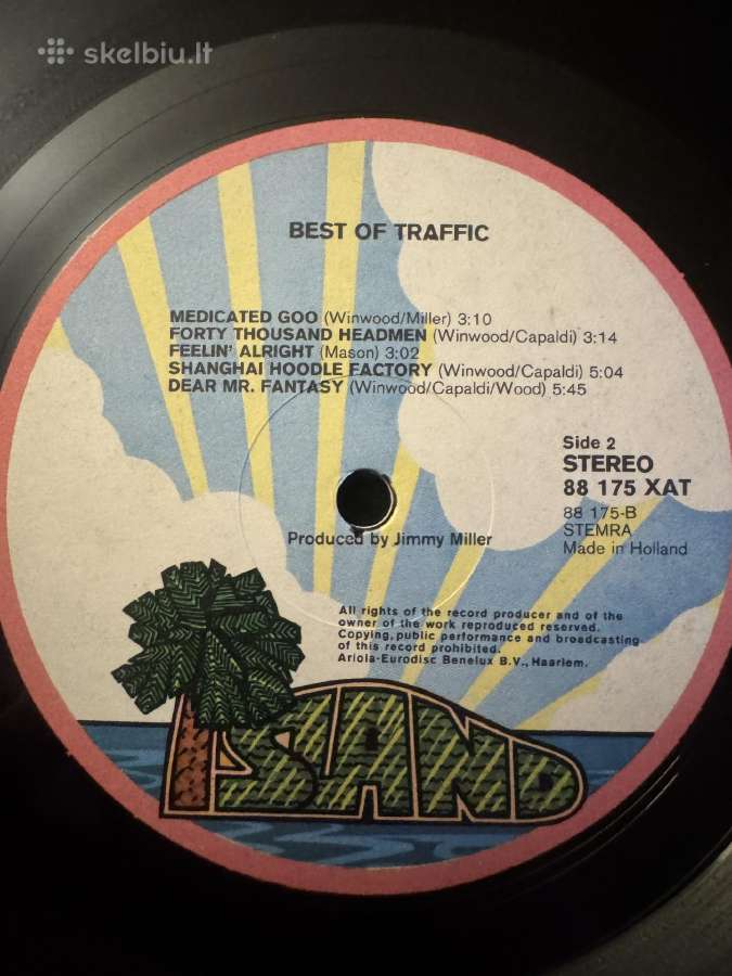 Traffic – Best Of Traffic 1974 Lp vinyl - nuotraukos Nr. 6