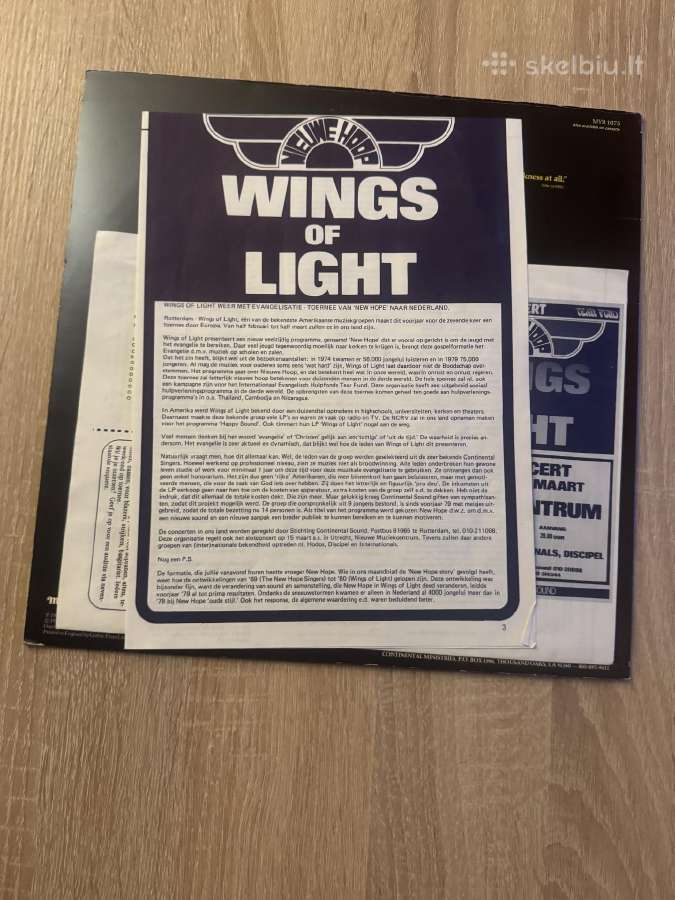 Wings Of Light 1979 Lp vinyl - nuotraukos Nr. 4