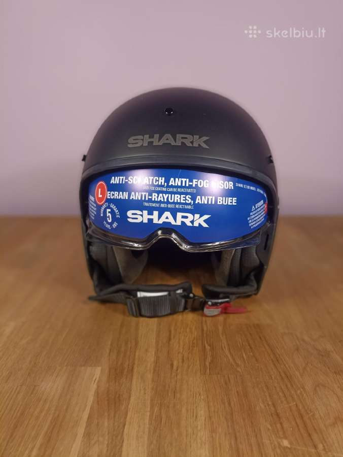 Naujas Shark S-dark moto šalmas, L dydis - nuotraukos Nr. 3