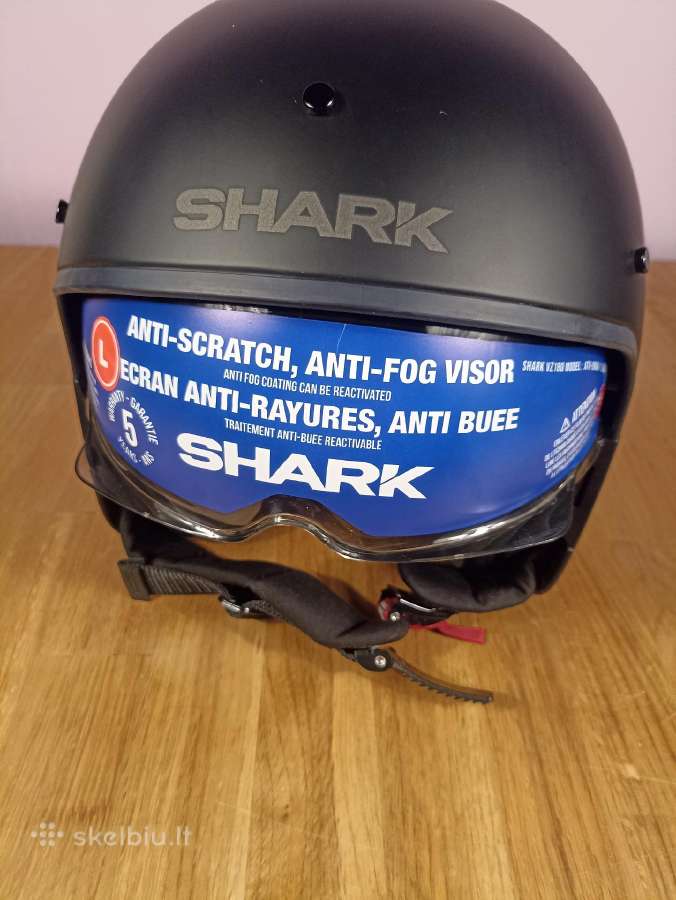 Naujas Shark S-dark moto šalmas, L dydis - nuotraukos Nr. 4