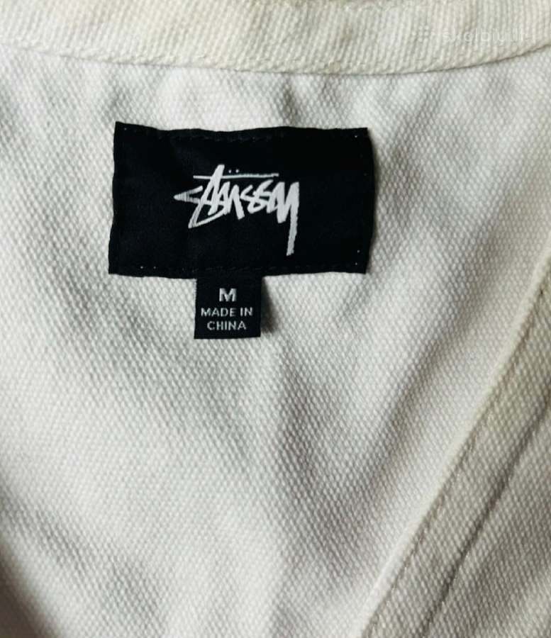 „stussy“ drobės / džinso audinio liemenė - nuotraukos Nr. 3