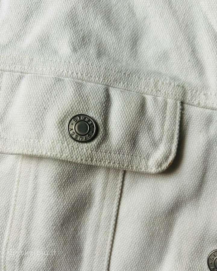 „stussy“ drobės / džinso audinio liemenė - nuotraukos Nr. 4